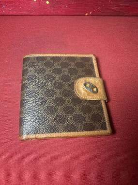 Celine Vintage Macadam Monogram Compact Bifold Wallet